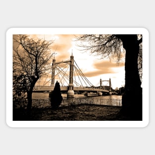 Albert Bridge River Thames London Sticker